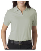 custom screen printed women's  polo shirt with trim
