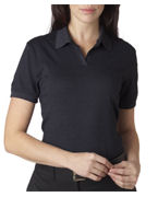 custom screen printed women's polo shirt