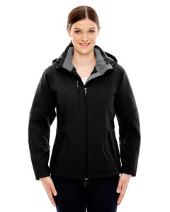 Ash City - North End Ladies' Glacier Insulated Three-Layer Fleece Bonded Soft Shell Jacket with Deta
