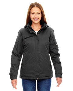 Ash City - North End Ladies' Rivet Textured Twill Insulated Jacket