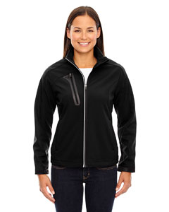 Ash City - North End Ladies' Terrain Colorblock Soft Shell with Embossed Print