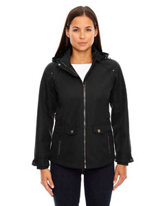 Ash City - North End Sport Blue Ladies Uptown Three-Layer Light Bonded City Textured Soft Shell Jacket