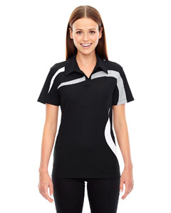Ash City - North End Sport Red Ladies' Impact Performance Polyester Pique Colorblock Polo
