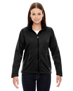 Ash City - North End Sport Red Ladies' Splice Three-Layer Light Bonded Soft Shell Jacket with Laser 