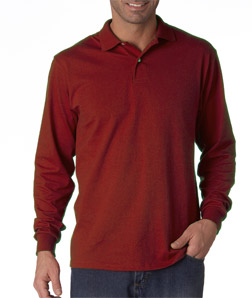 Jerzees Adult Long-Sleeve Jersey Polo with SpotShield