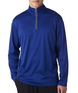 UltraClub Adult Cool & Dry Sport 1/4-Zip Pullover
