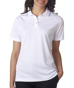 UltraClub Ladies' Polo with Tipped Collar